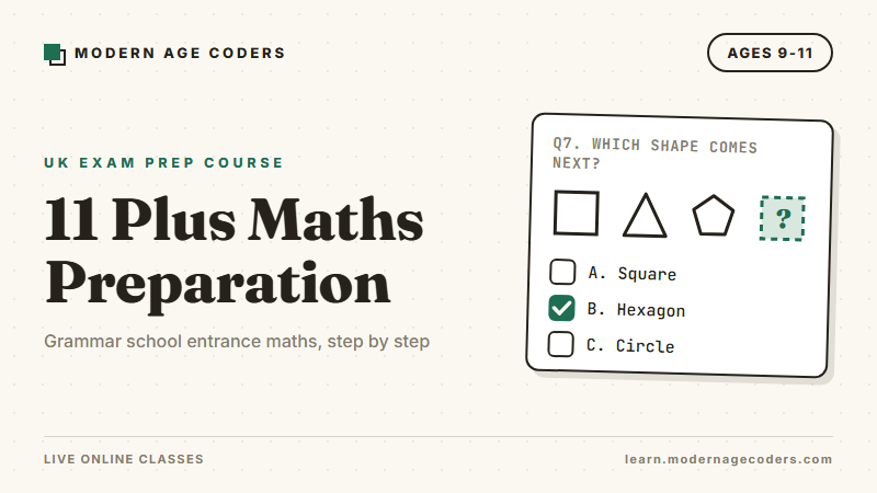 11 Plus Maths Prep: UK Grammar & Independent School Entry