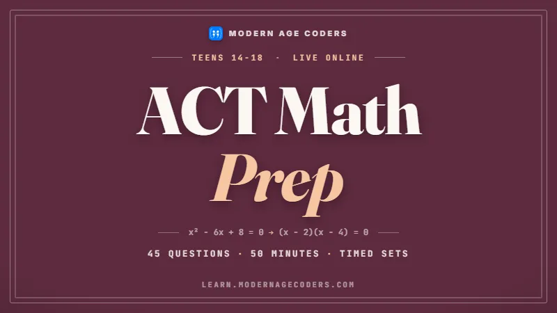 ACT Math Prep: Live Classes for the ACT Mathematics Section