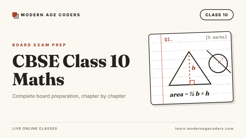 CBSE Class 10 Maths Board Prep: Case Studies & Mocks