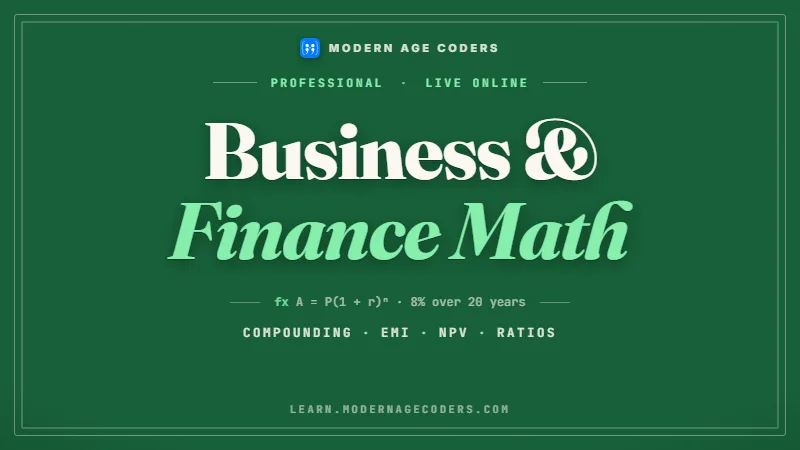 Business & Finance Mathematics: Investment to Risk