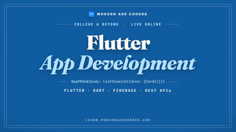 Flutter Course: Dart to Real Cross-Platform Apps