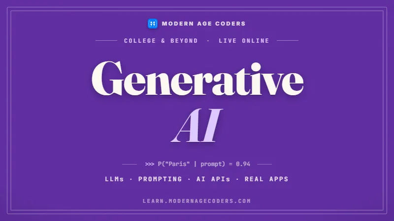 Generative AI Course: LLMs, RAG & AI Agents, Zero to Pro