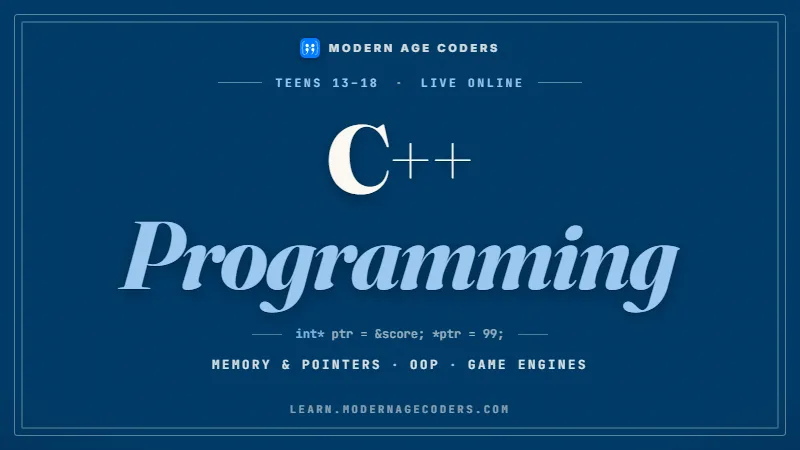 C++ Course for Teens Online: Games & Competitive Coding