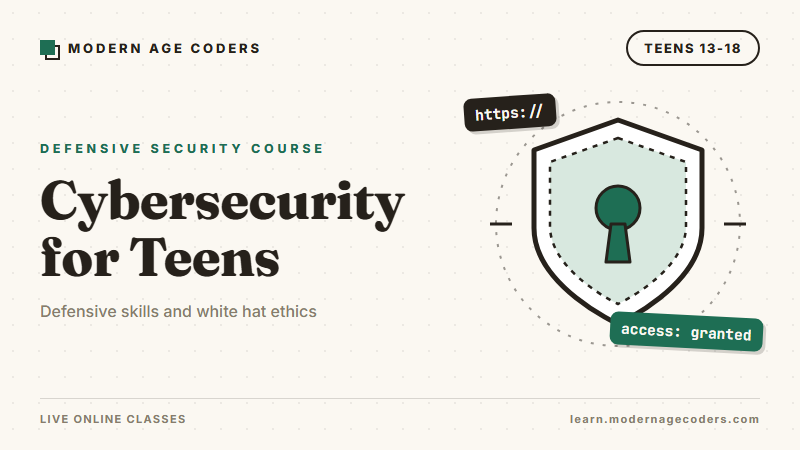Cybersecurity for Teens: Online Safety & White-Hat Defense