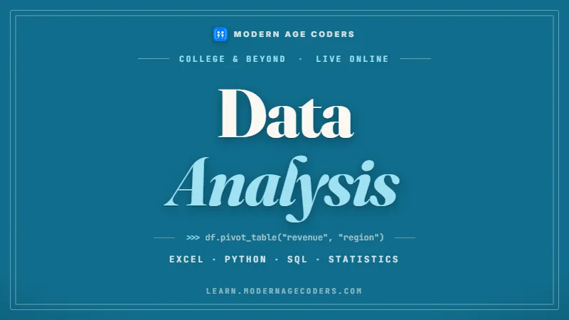Data Analysis Course: From Excel to Machine Learning
