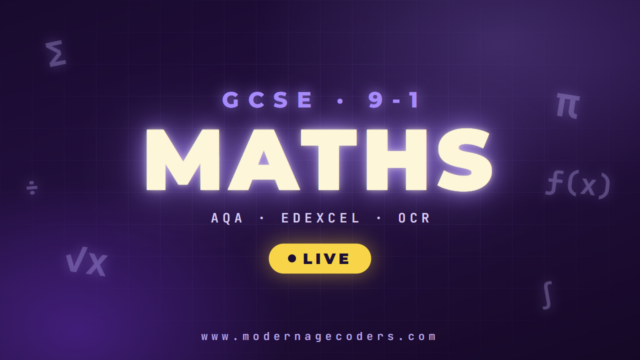 GCSE Mathematics Mastery — Foundation & Higher (9-1), Live Online