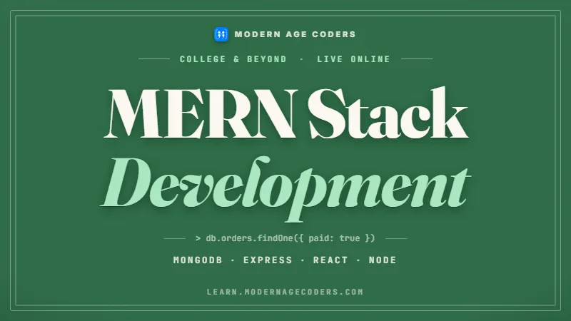 MERN Stack Course Online: Job-Ready Full-Stack Bootcamp