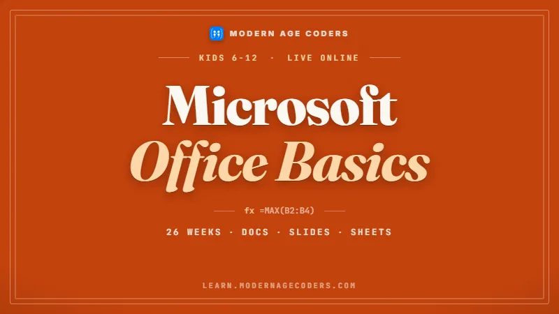 Microsoft Office & Windows for Kids: Digital Skills Course