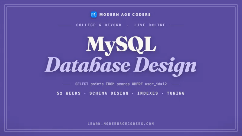 MySQL Database Masterclass: SQL, Design & Administration