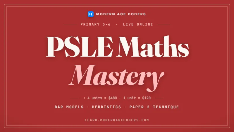 PSLE Maths: Model Method, Problem Sums & MOE Syllabus