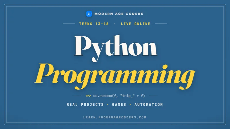 Python Programming for Teens: Zero to Advanced in 2 Years