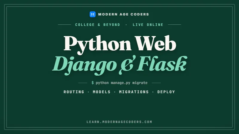 Python Web Development with Django and Flask Course