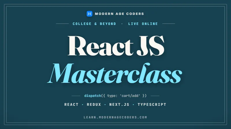 React.js Masterclass: Zero to Senior Frontend Developer