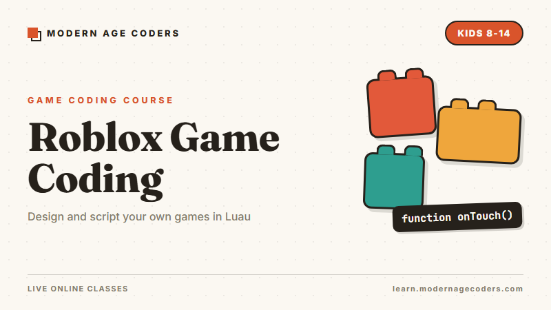 Roblox Game Coding for Kids: Build Real Games in Luau