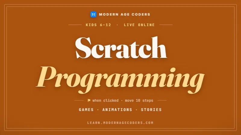 Scratch Programming for Kids: 3-Month Course, 50+ Projects