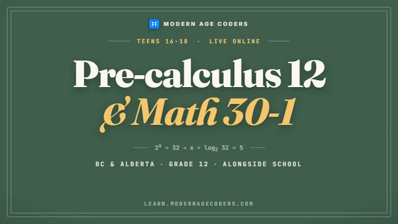 Western Canada Grade 12 Math: Pre-calculus 12 and Math 30-1