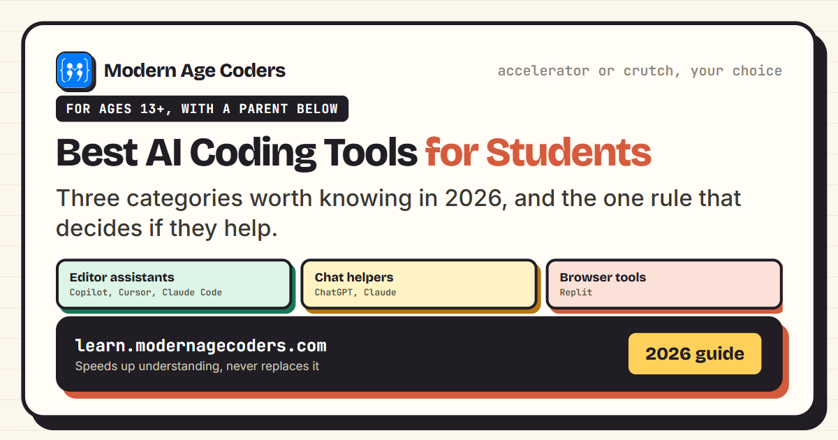 Best AI coding tools for students in 2026: editor assistants, chat helpers, and browser build tools compared