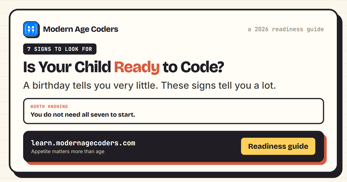 Seven signs your child is ready to learn coding, and what to do once you see them