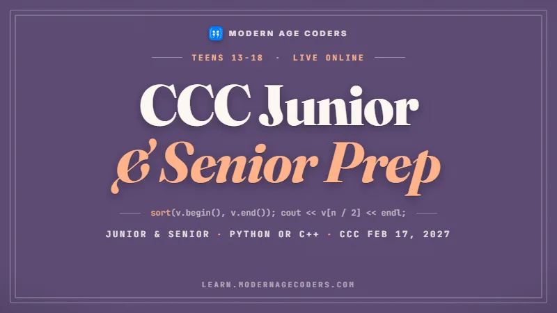 CCC Junior and Senior Preparation (Canadian Computing Competition) course thumbnail
