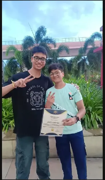 Students celebrating at Modern Age Coders graduation