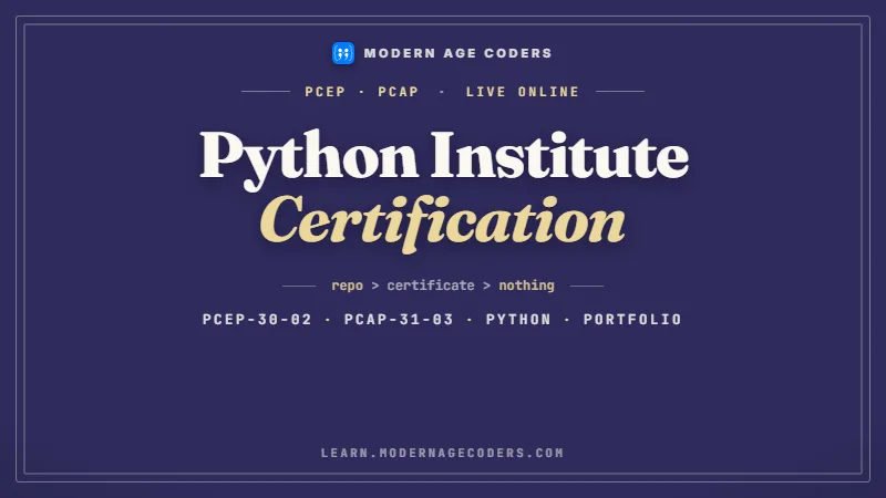 PCEP and PCAP Python Certification course thumbnail