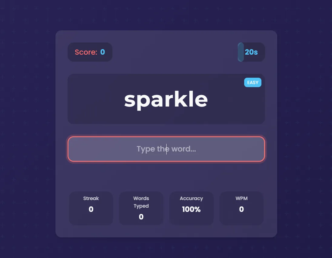 Student project screenshot